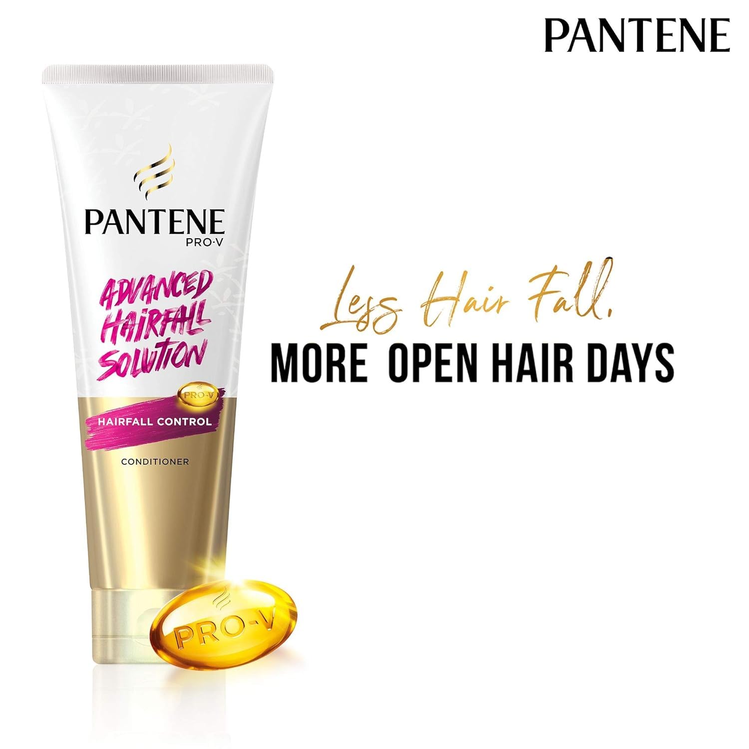 Pantene Advanced Hair Fall Solution Shampoo & Conditioner Set - Anti Hair Loss Treatment for Thicker, Stronger Hair (1L Shampoo + 180ml Conditioner) | Daily Hair Care for Women & Men at Home