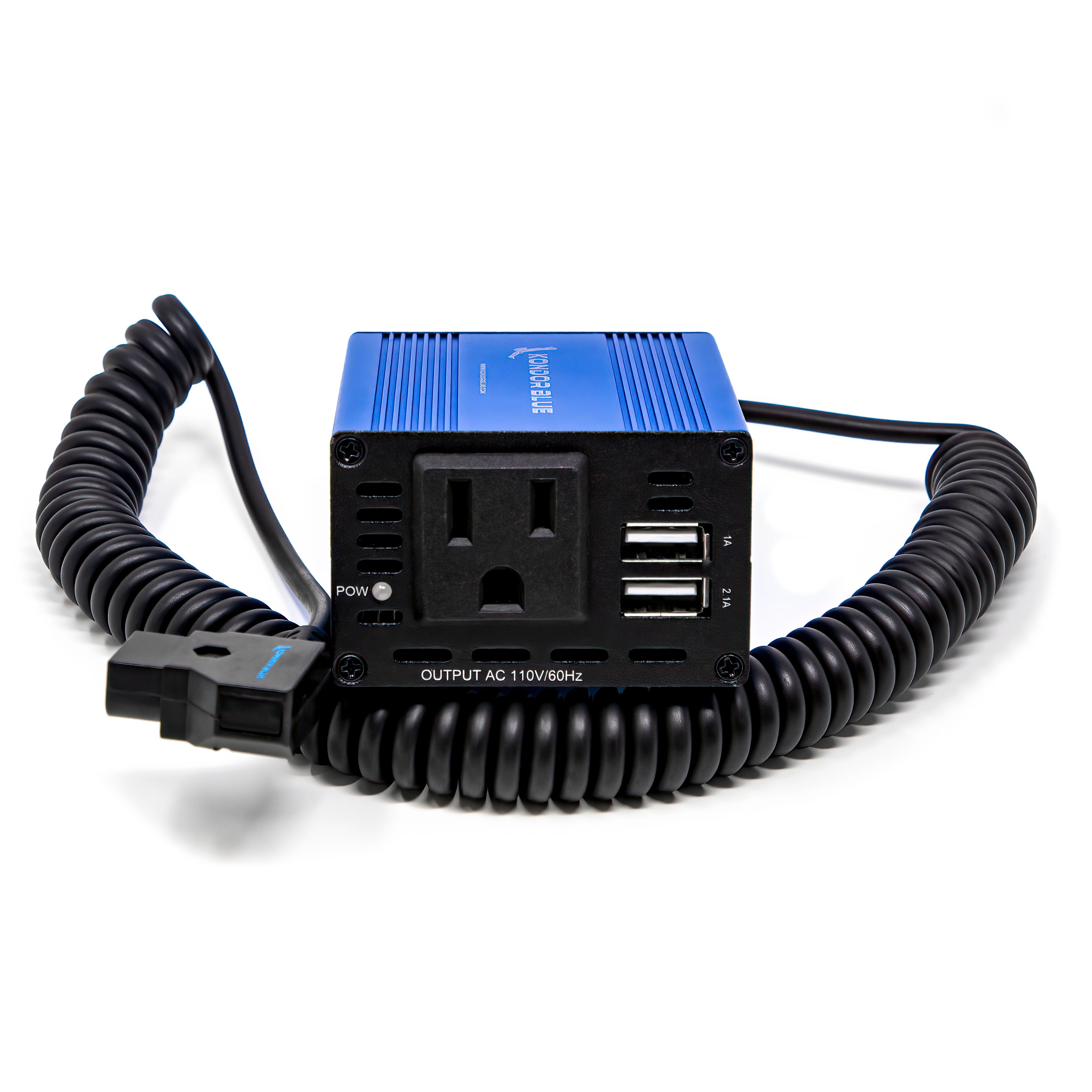 Kondor Blue SPARK 150D TAP to AC Power Adapter - Wall Plug Power Supply for Cameras, Lights & Audio Equipment - Perfect for Studio, Film Sets & Live Streaming