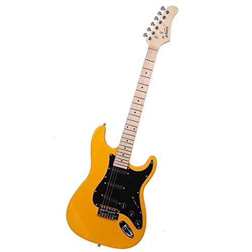 Stylish Electric Guitar Kit for Music Lovers - Black Pickguard & Orange Finish | Fast 3-7 Day Delivery | Perfect for Beginners, Live Performances & Home Practice
