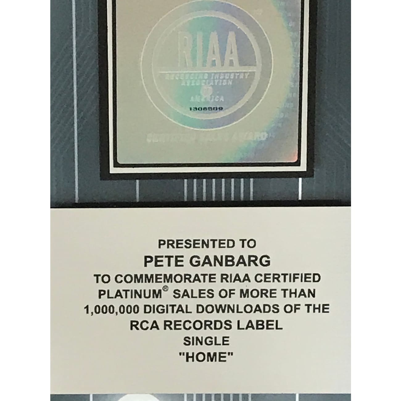 Daughtry Home RIAA Certified Digital Single Award - Perfect for Music Lovers, Collectors & Home Decor Display