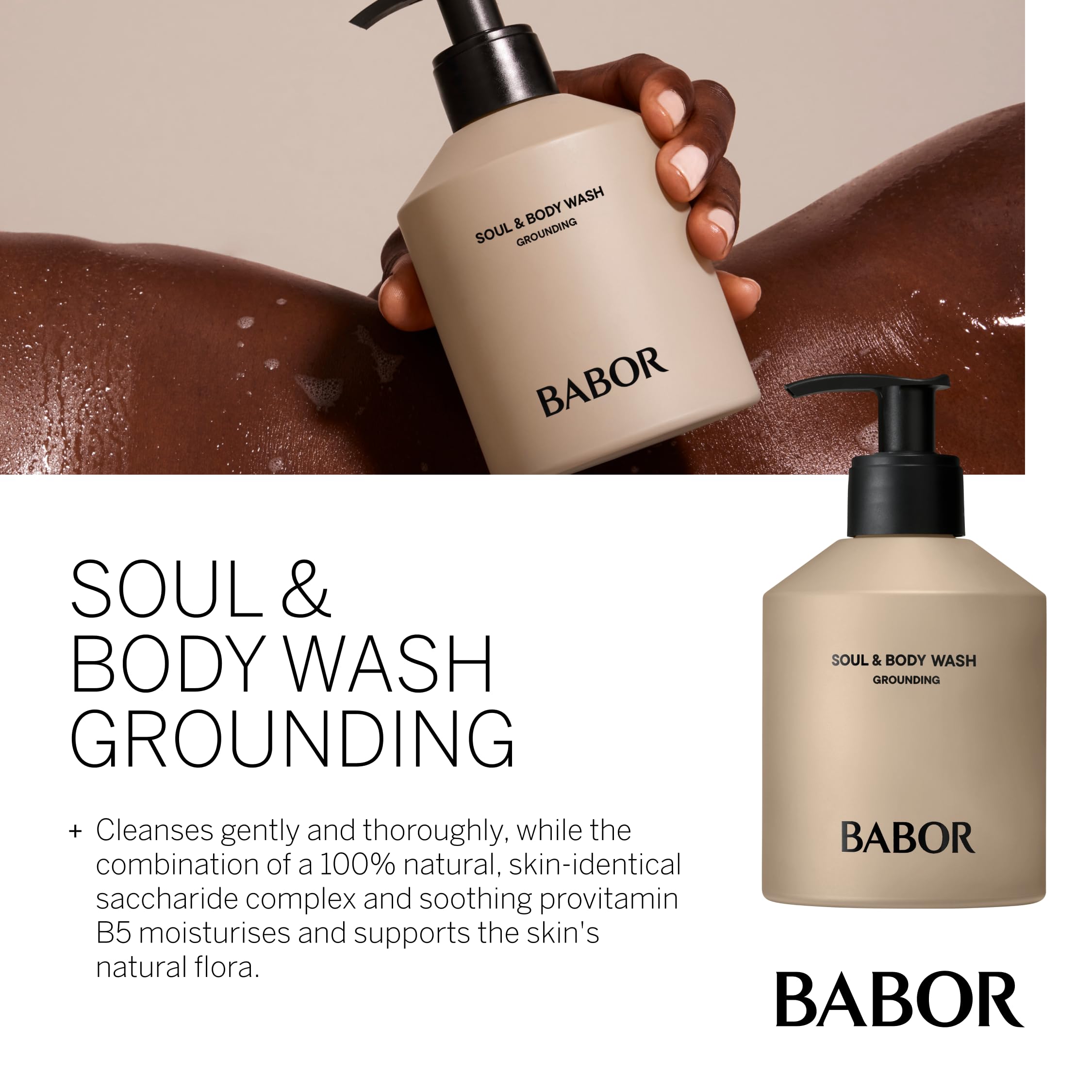 BABOR Nourishing Body Wash with Provitamin B5 & Glycerin - Hydrating Shower Gel for Silky Soft Skin & Balanced Complexion - 8.45 fl oz - Perfect for Daily Skincare Routine & Spa-Like Bath Experience