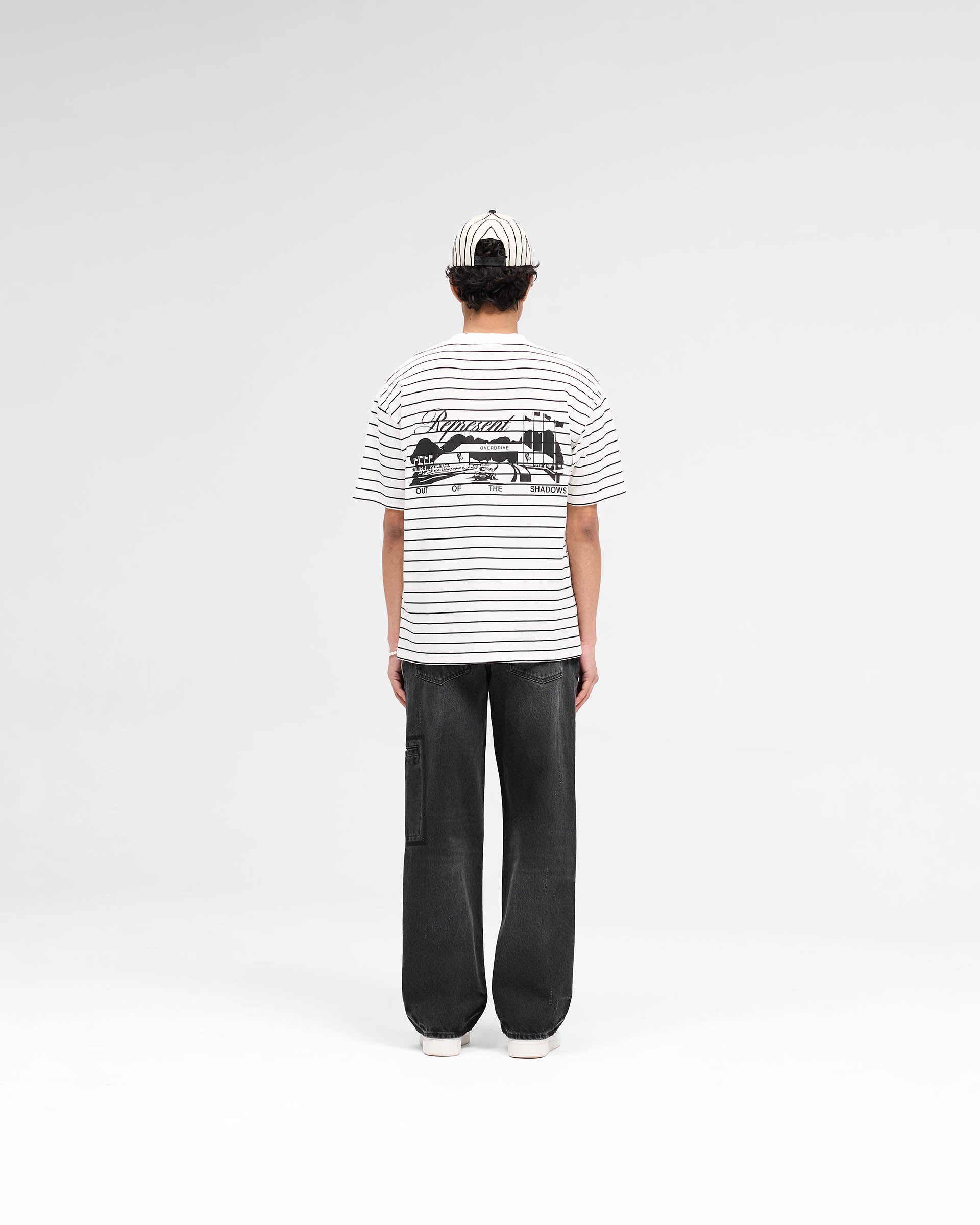 Raceway T-Shirt with Stripe Design - Comfortable & Stylish Men's Casual Tee for Racing Fans & Everyday Wear