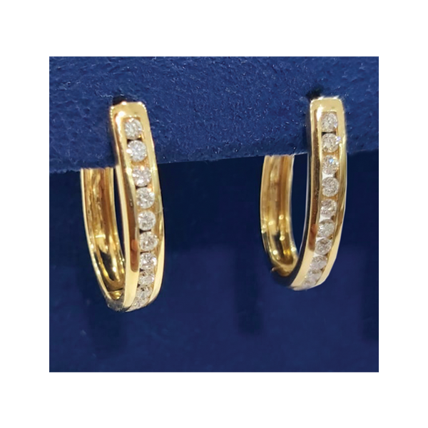 14K Yellow Gold Diamond Stud Earrings for Women - Elegant & Timeless Jewelry Gift for Her - Perfect for Weddings, Anniversaries & Special Occasions