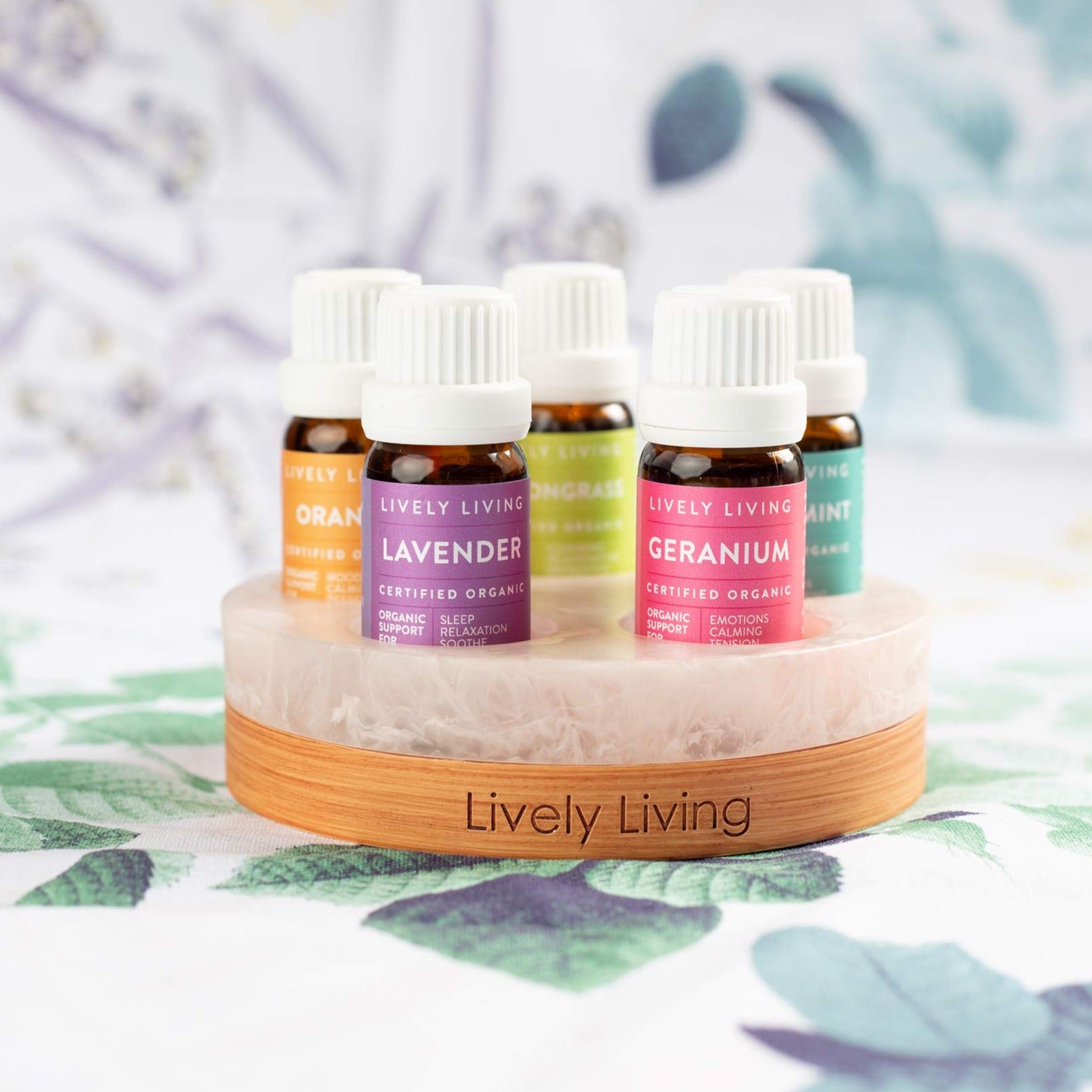 Premium Essential Oil Storage Holder - 12 Bottle Wooden Organizer Box for Aromatherapy Oils - Perfect for Home Spa, Yoga & Relaxation Therapy