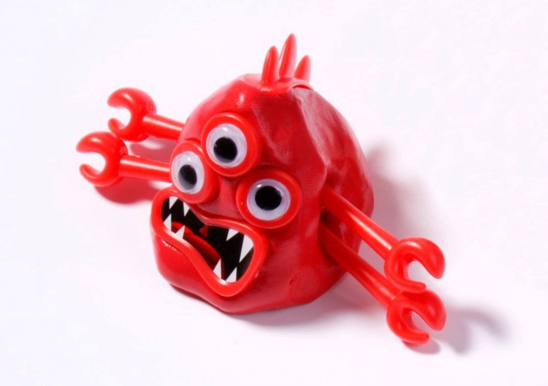 Blobimals Melting Red Monster Zeebit - Squishy Stress Relief Toy for Kids & Adults - Fun Sensory Fidget Toy for Anxiety Relief, Office Desk Decor & Party Favors