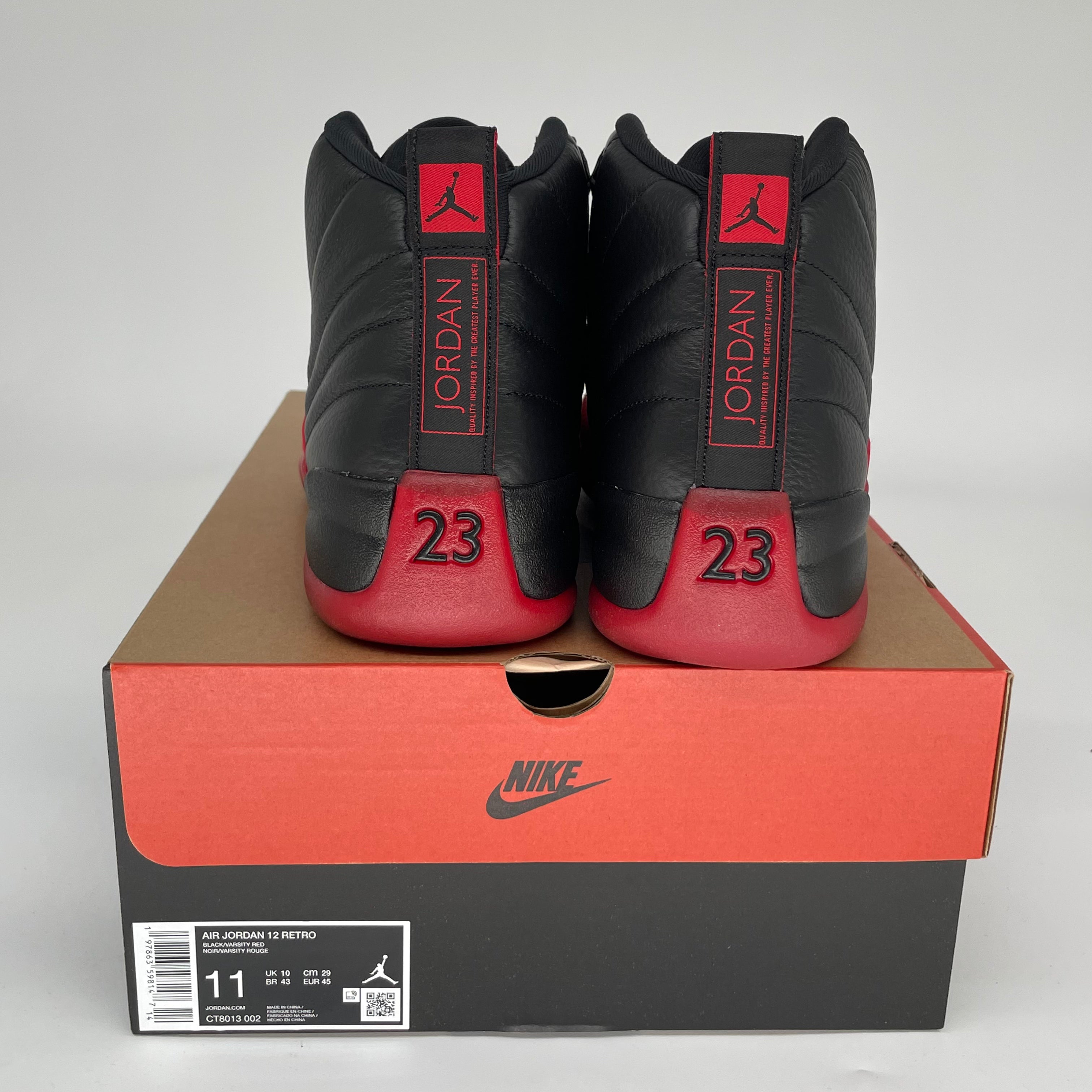 AIR JORDAN 12 Retro Flu Game Basketball Shoes Men's Size 11 - Black/Red (CT8013-002) | Authentic Sneakers for Basketball, Streetwear & Collectors