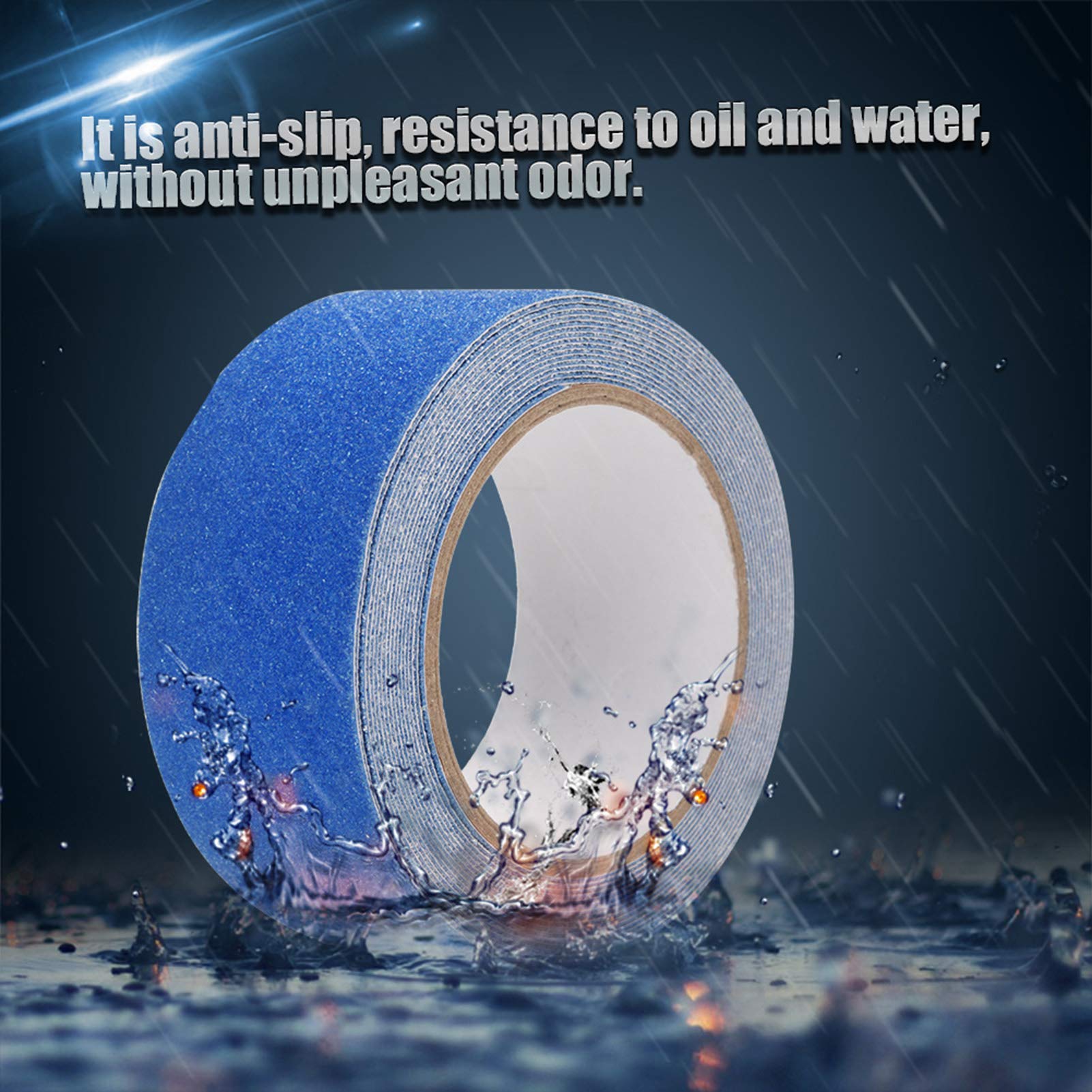 5M x 5cm PVC Nonslip Anti-Skid Adhesive Grip Tape for Stairs, Heavy Duty Waterproof Anti-Slip Tape Roll, Stair Step Floor Safety Decoration, Ideal for Home, Office, and Outdoor Use