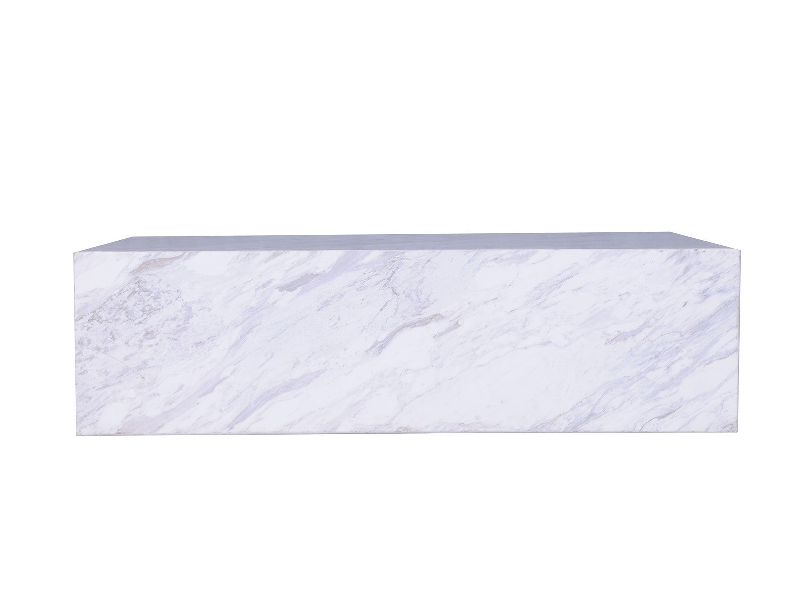 Elegant White Marble Coffee Table - Modern Round Living Room Center Table for Home Decor, Office & Lounge Use