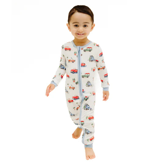 Bamboo 2-Way Zipper Romper for Baby - Soft & Breathable Unisex Jumpsuit - Perfect for Off-Road Adventures & Outdoor Play