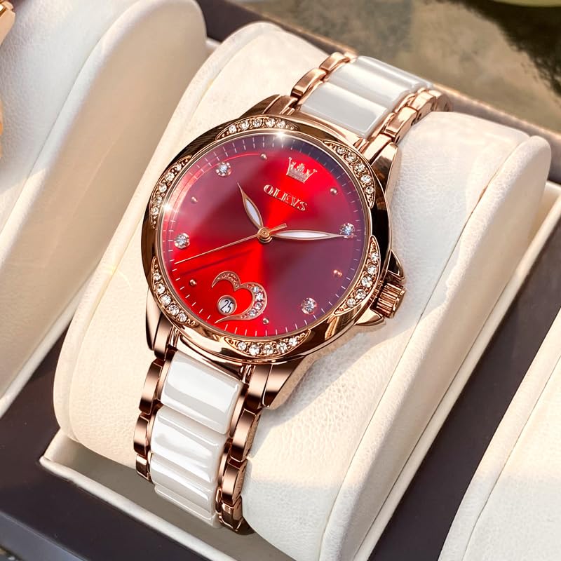 OLEVS Automatic Women's Watch - Rose Gold Luxury Self-Winding Timepiece for Women | Perfect for Business, Formal Events & Everyday Wear