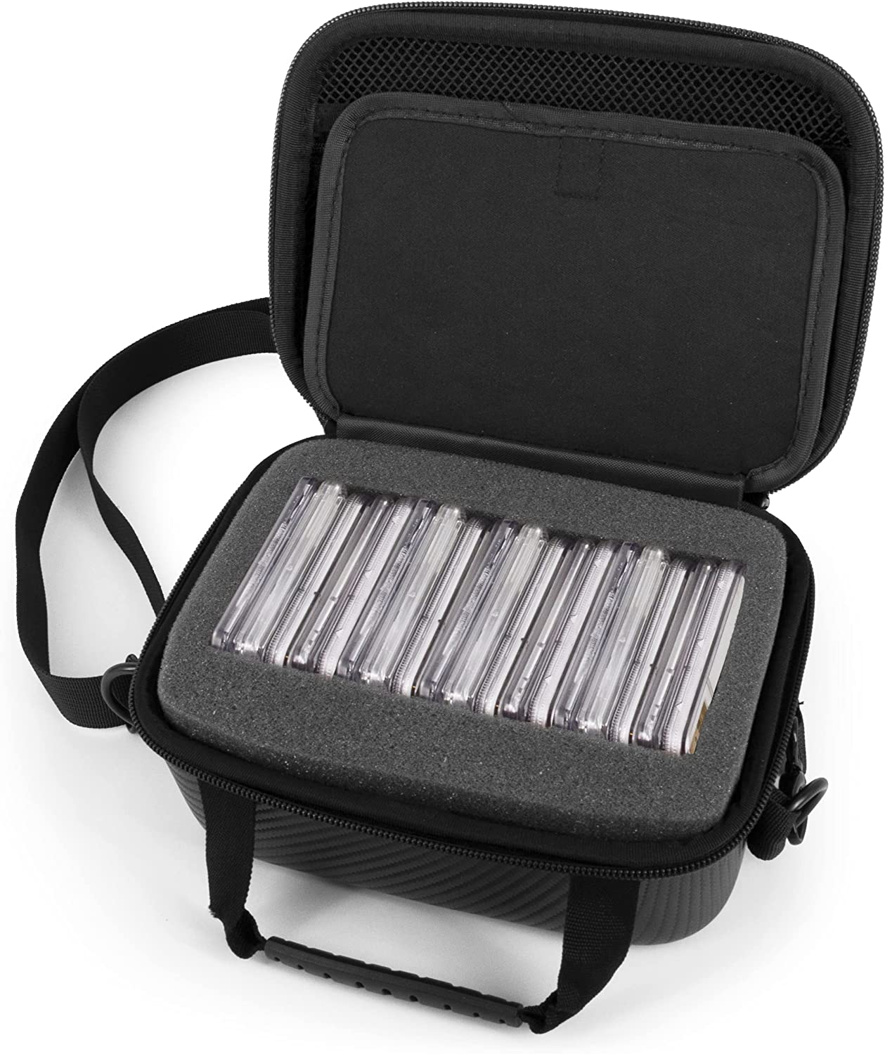 CASEMATIX Graded Coin Case - Fits 15+ PCGS & NGC Coin Slabs, Custom Foam Storage Box for Coin Collectors | Perfect for Display & Protection of Rare Coin Collections
