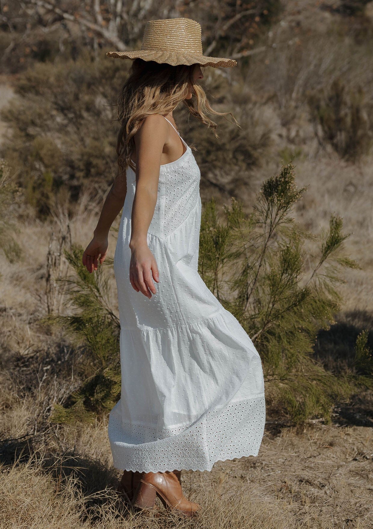 Camille Maxi Dress for Women - Flowy Summer Long Dress with Pockets, Elegant Boho Style - Perfect for Beach, Vacation, and Casual Outings