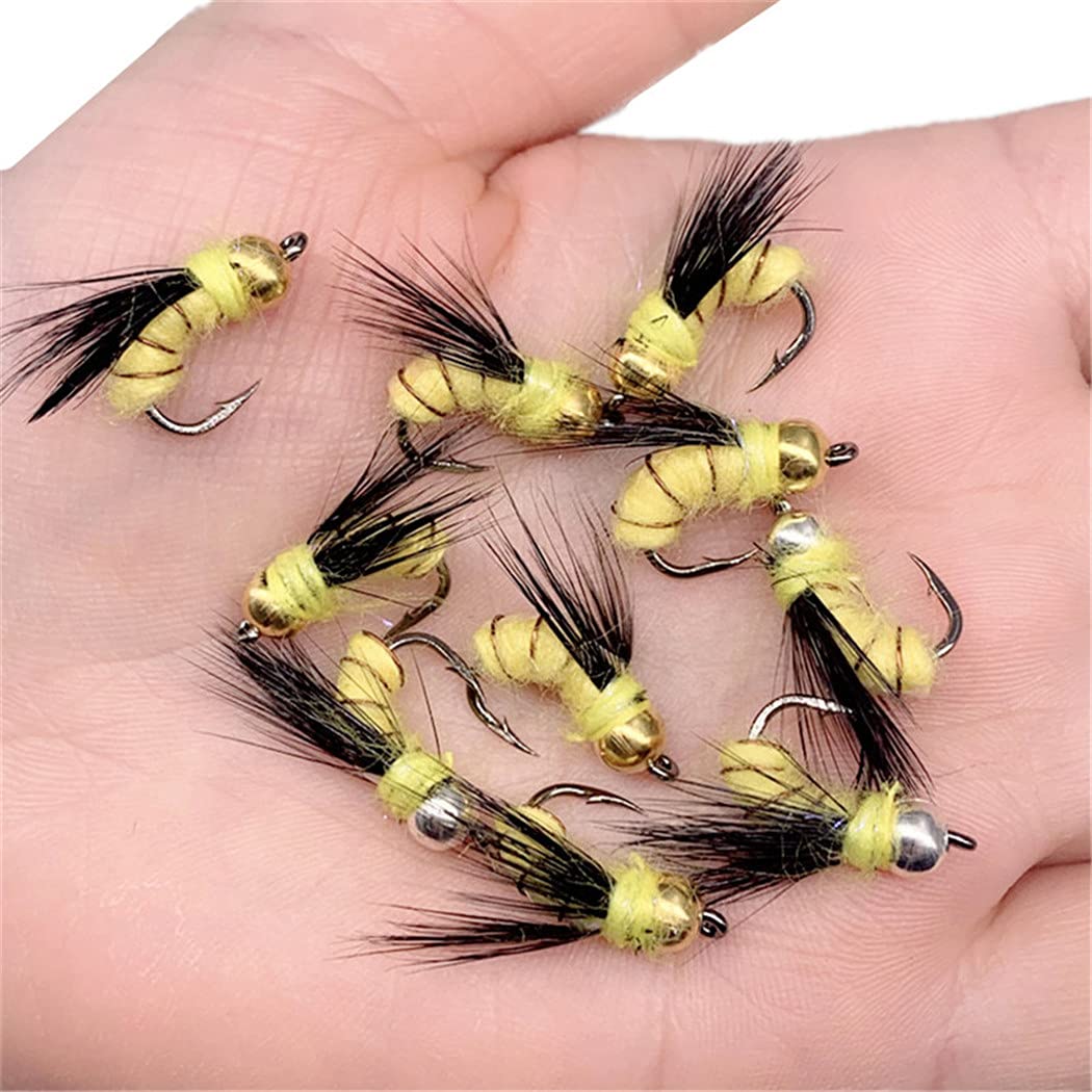 Premium Fly Fishing Flies Kit - 33/48/72/100/114/148pcs Assortment for Trout & Bass - Dry/Wet Flies, Nymphs, Streamers & Poppers - Durable Fly Box Included - Perfect for Freshwater & Saltwater Fishing Adventures