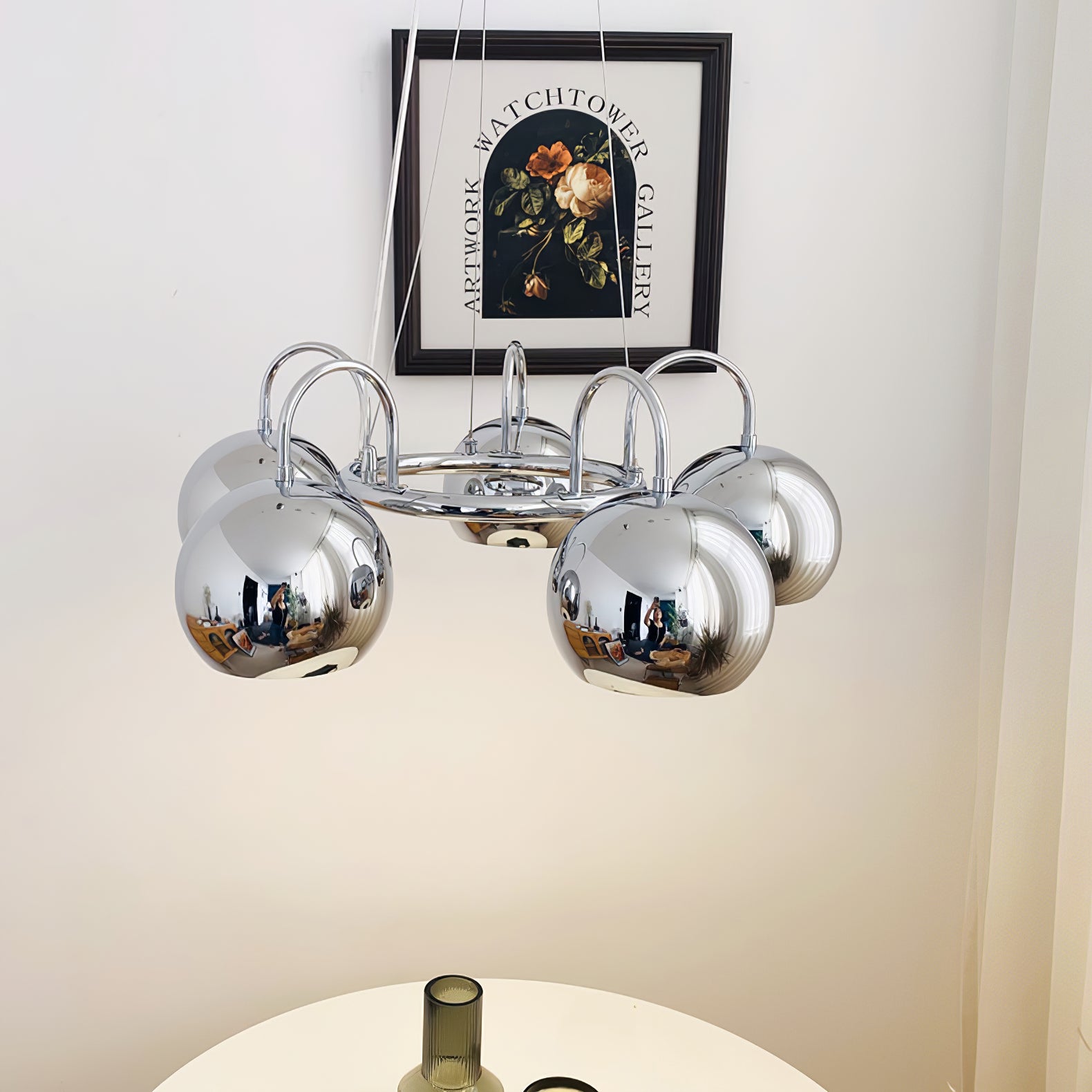 Eyeball Chandeliers - Unique Gothic Halloween Decor for Home, Party & Haunted House Lighting - Spooky Eyeball Ceiling Light Fixture for Living Room, Dining Room & Bedroom