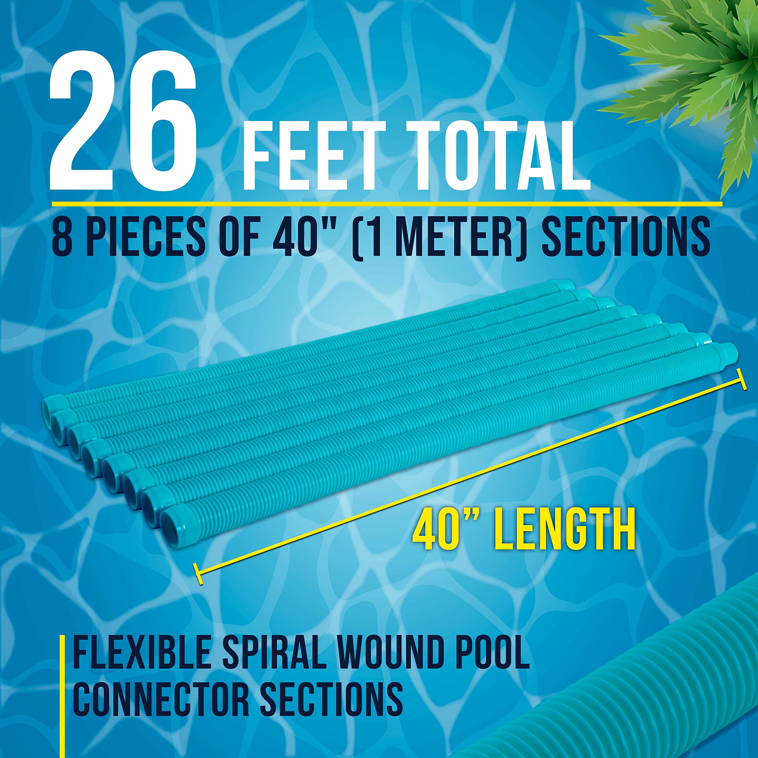 8-Piece Pool Vacuum Hose Set - 40
