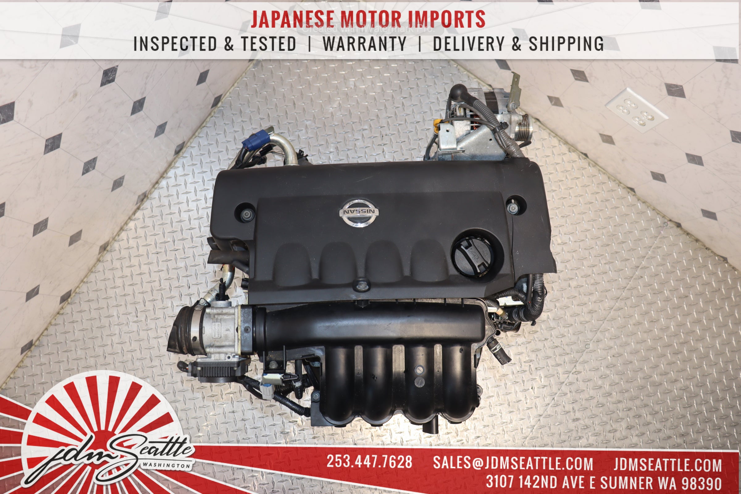 JDM QR25DE 2.5L DOHC Engine for 2002-2006 Nissan Altima & Sentra - High Performance Replacement Motor - Perfect for Engine Swap & Car Restoration Projects