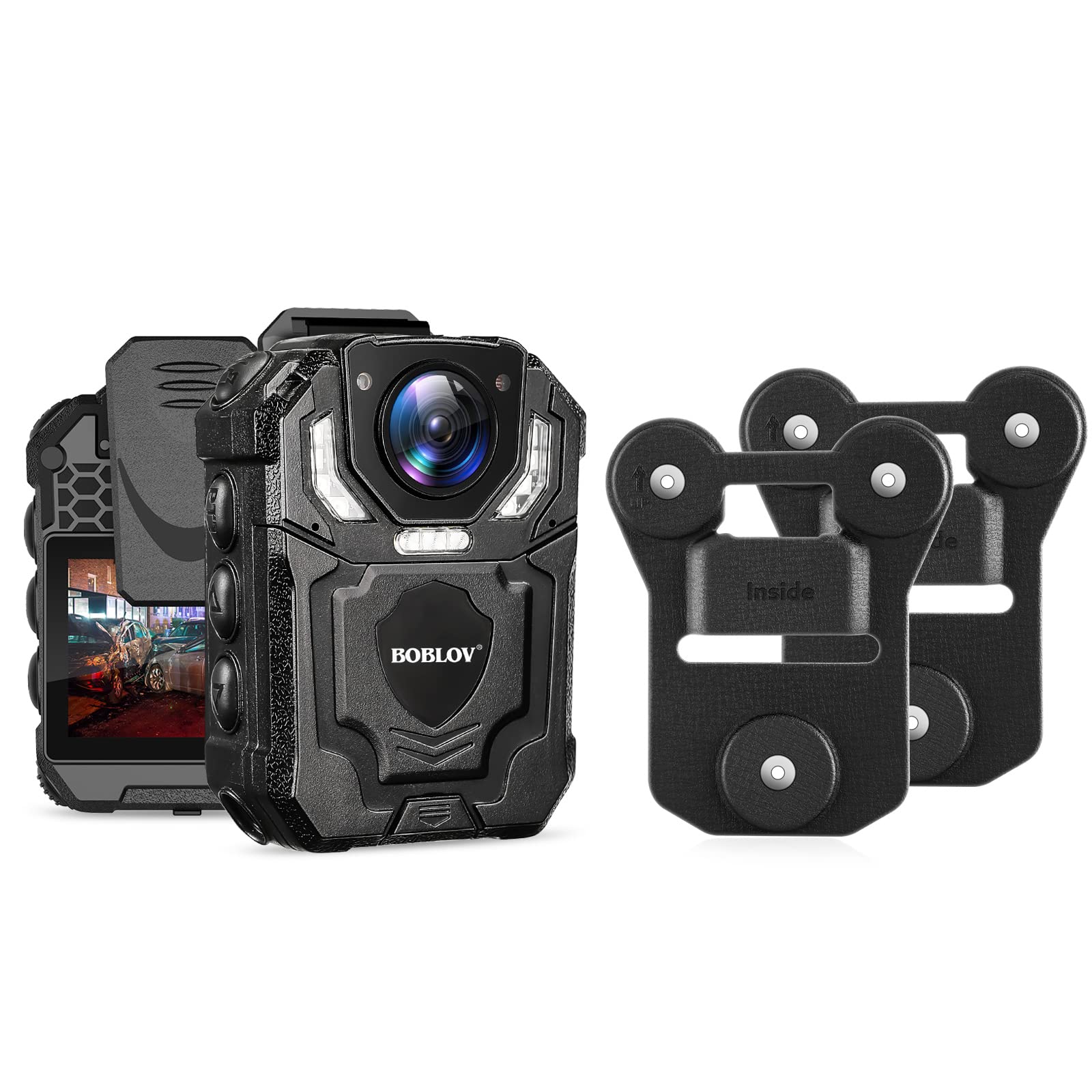 BOBLOV T5 128GB 1296P HD Body Camera with Audio Recording - High Resolution Video & Image, Magnetic Mount - Ideal for Law Enforcement, Security Guards & Outdoor Activities