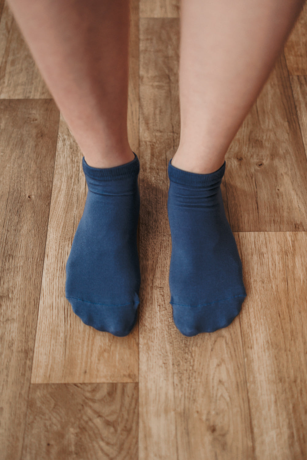 Barefoot Socks for Women & Men - Low Cut Non-Slip Essential Socks in Blue - Perfect for Yoga, Running & Home Comfort