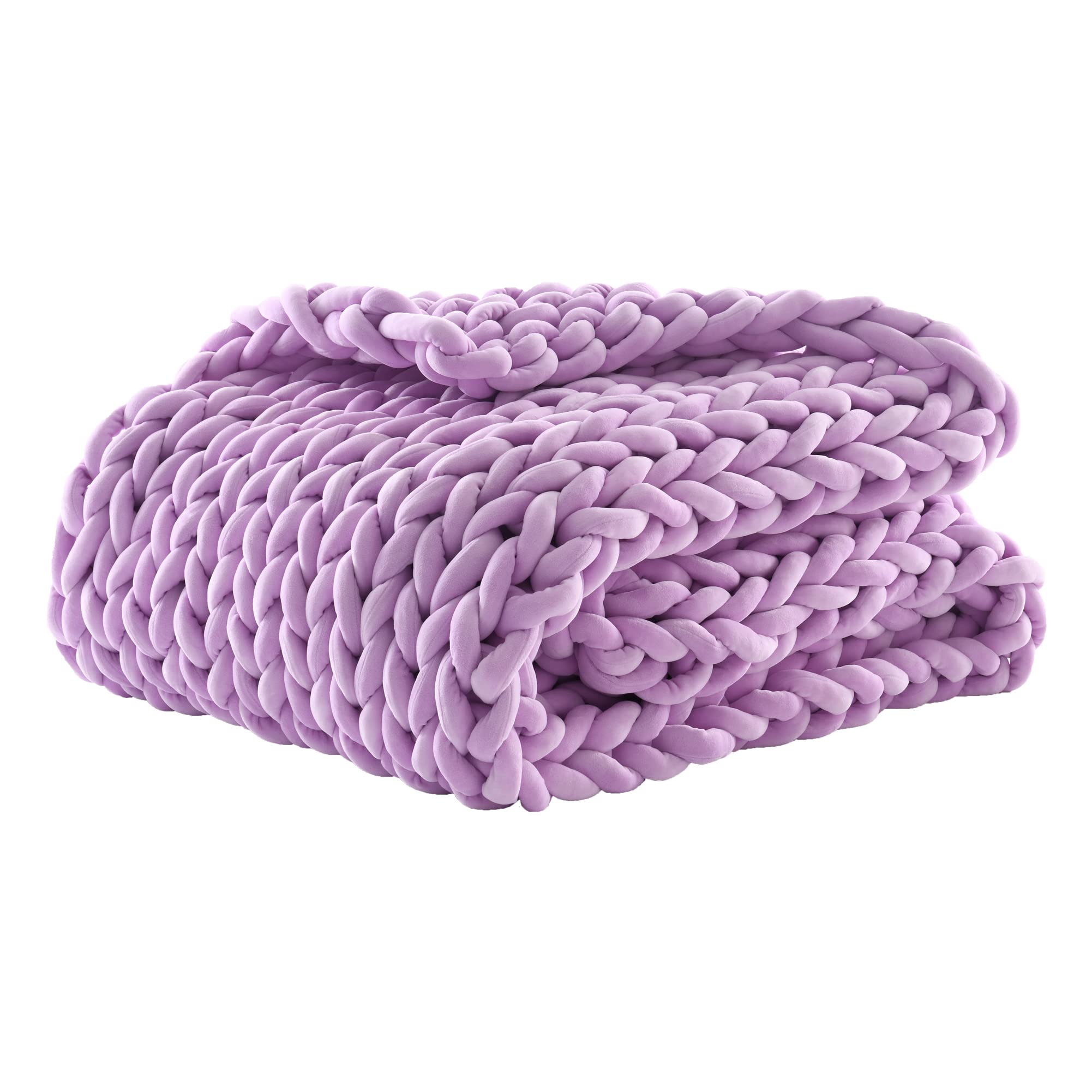 Handmade Chunky Knitted Weighted Blanket - 40