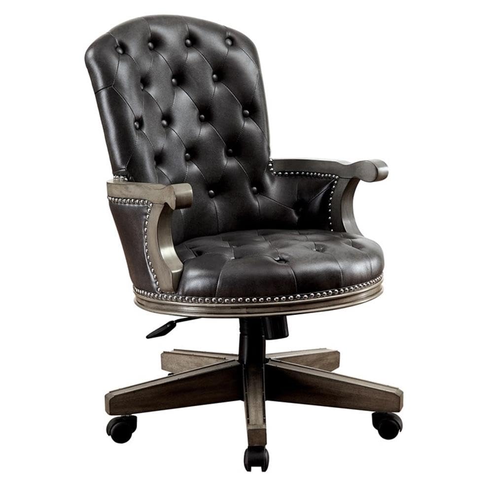 Bellamy Contemporary Adjustable Wood Gaming Chair in Gray - Ergonomic Office & Home Gaming Furniture for Comfort & Support