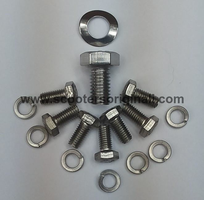 Lambretta Series 1, 3 & GP Cylinder Cowling and Flywheel Cover Hardware Kit - Motorcycle Engine Protection for Scooters & Vintage Bikes - Perfect for Restoration Projects & DIY Repairs