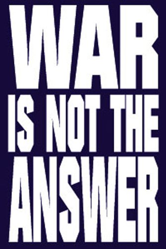 Peace War Is Not Answer Magnet - Inspirational Anti-War Refrigerator Magnet for Home & Office Decor | Motivational Quote Gift for Activists, Teachers, Veterans