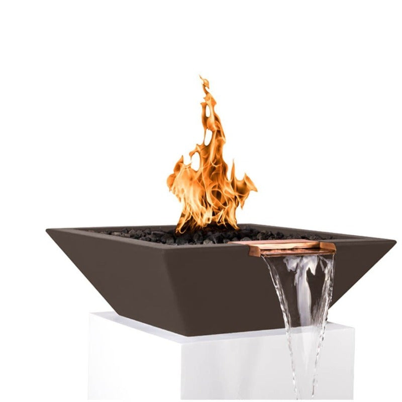 Maya Fire & Water Bowl - Handmade Concrete Bowl for Outdoor & Indoor Decor | Perfect for Fire Pits, Water Features, Zen Gardens, and Table Centerpieces