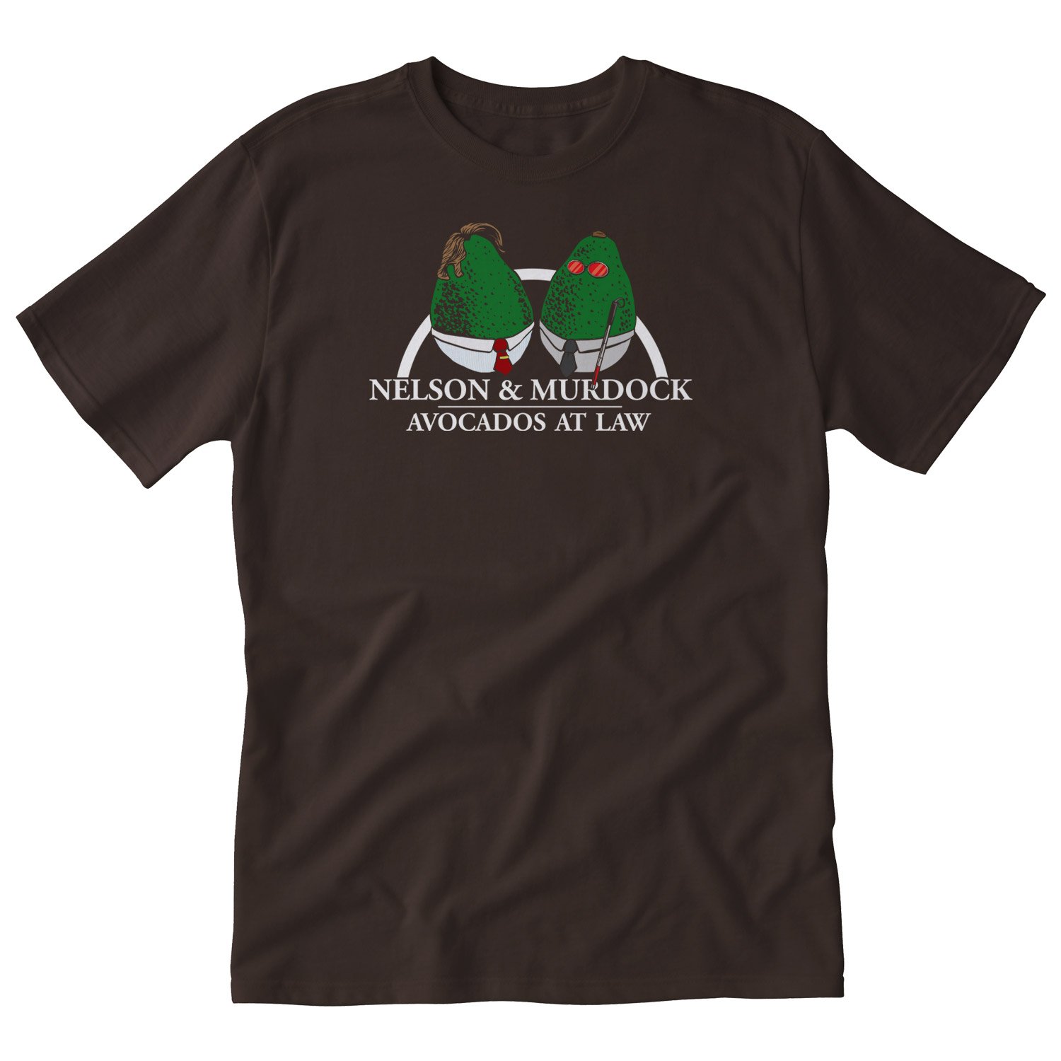 Nelson & Murdock Avocados at Law Funny Adult T-Shirt - Perfect for Comic Fans, Lawyers & Avocado Lovers