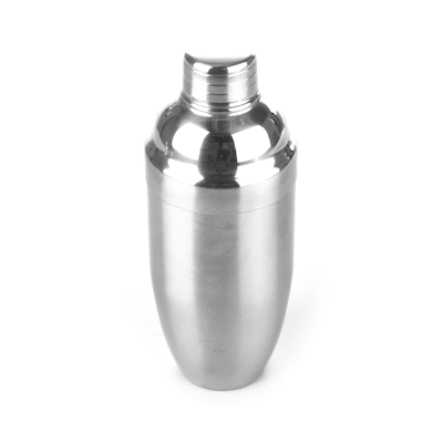 Bar Lux 24 oz Stainless Steel Cobbler Cocktail Shaker with Brushed Finish - 1 Count Box - Perfect for Bartending, Mixing Drinks & Home Bar Accessories