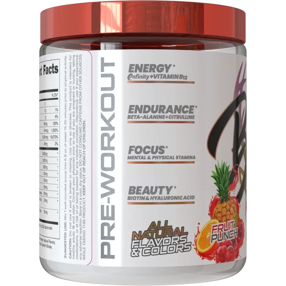 Bucked Up Babe Pre Workout Powder for Women - Energy & Focus Booster for Gym, Fitness & Weight Training - Best Female Workout Supplement for Endurance & Performance