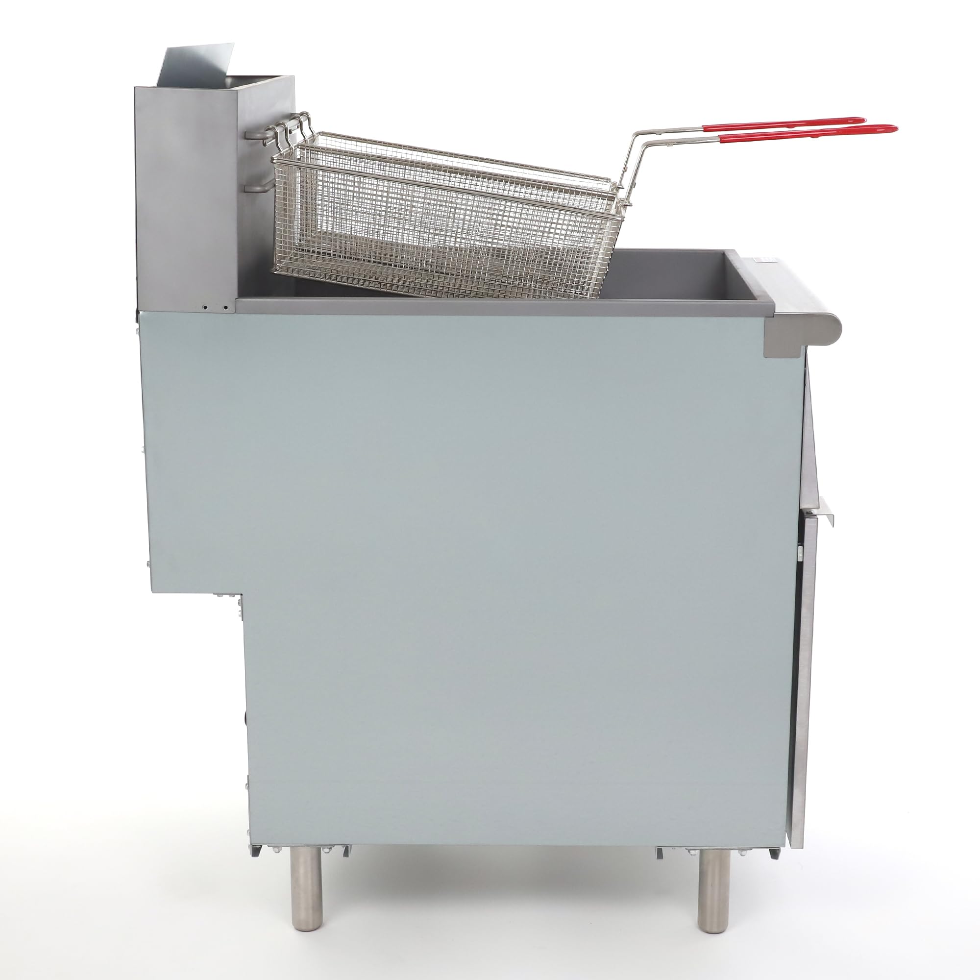 Commercial Stainless Steel Deep Fryer 70 lb Capacity 150,000 BTU - Perfect for Restaurants, Food Trucks & Catering Businesses
