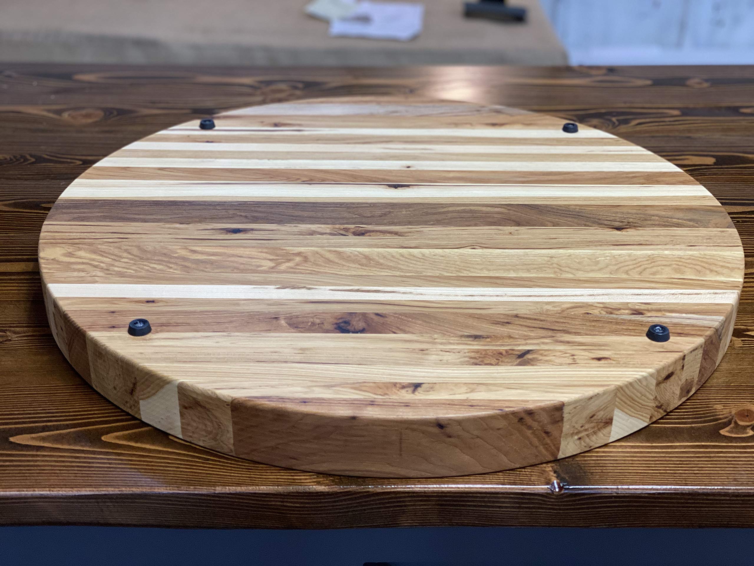 Premium Hickory Wood Charcuterie Board - Large Cheese Platter & Serving Tray for Entertaining - Perfect for Wine Pairings, Charcuterie Spreads & Party Appetizers