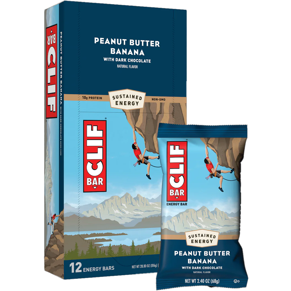 Clif Bar Energy Bars - 5 Pack | Organic, Gluten-Free Snacks for Hiking, Running & Outdoor Adventures | High Protein, Non-GMO, Vegan-Friendly