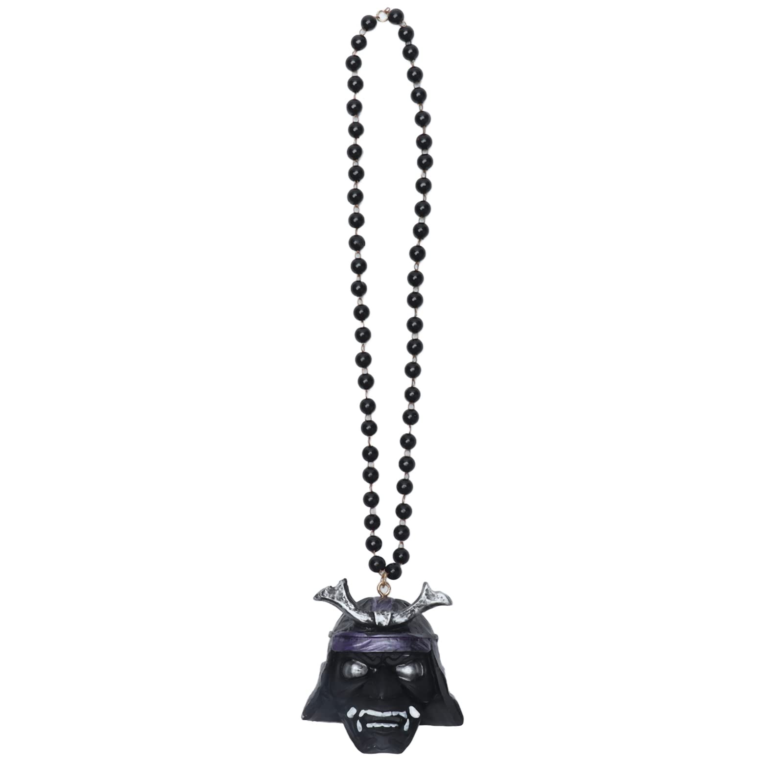 Samurai Helmet Car Rearview Mirror Pendant - Resin Samurai Armor Hanging Decor for Vehicles, Bedroom & Office | Unique Japanese Warrior Theme Accessory for Car Interior & Home Decoration