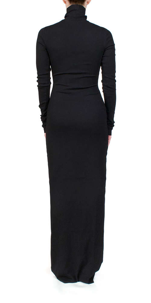Elegant Black Long Sleeve Turtleneck Maxi Dress for Women | Fall Winter Fashion | Perfect for Office, Party & Date Night
