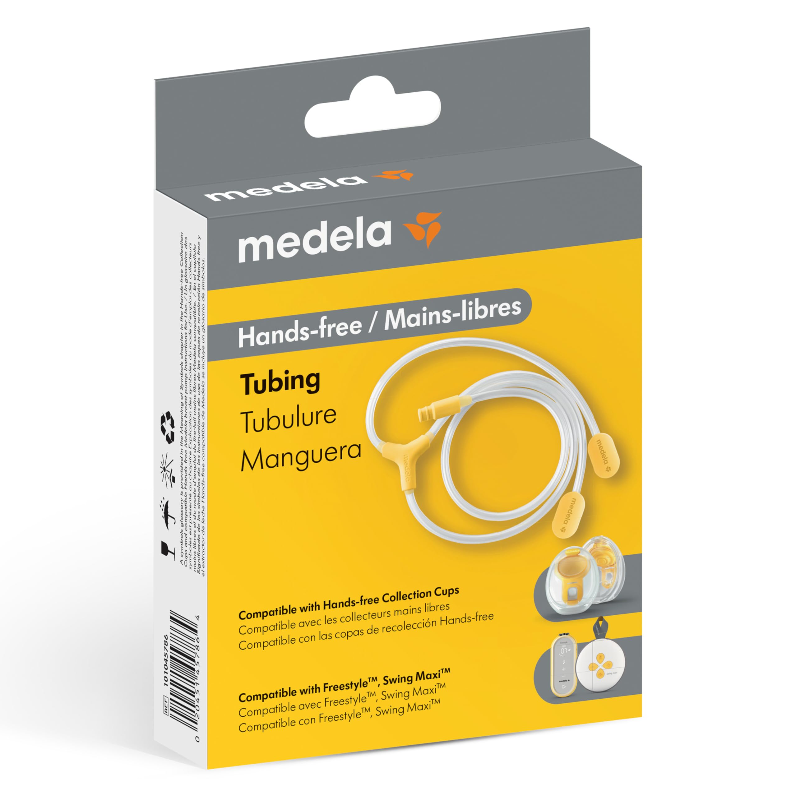 Medela Hands-Free Breast Pump Collection Cups - Compatible with Freestyle Flex & Replacement Tubing - Perfect for On-the-Go Moms, Work & Travel Use