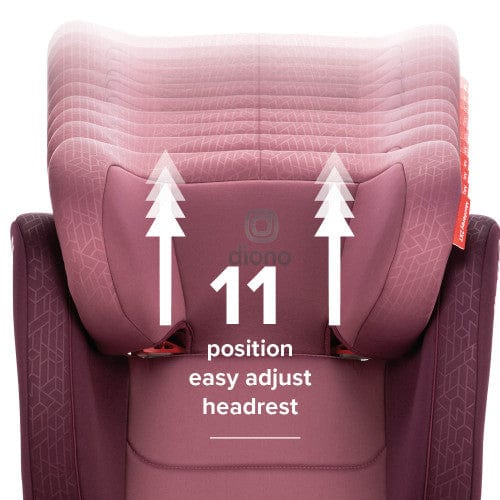 Diono Monterey 2XT Latch Booster Car Seat for Kids - High Back Convertible Safety Car Seat with LATCH System for Children 40-120 lbs - Perfect for School, Travel & Road Trips