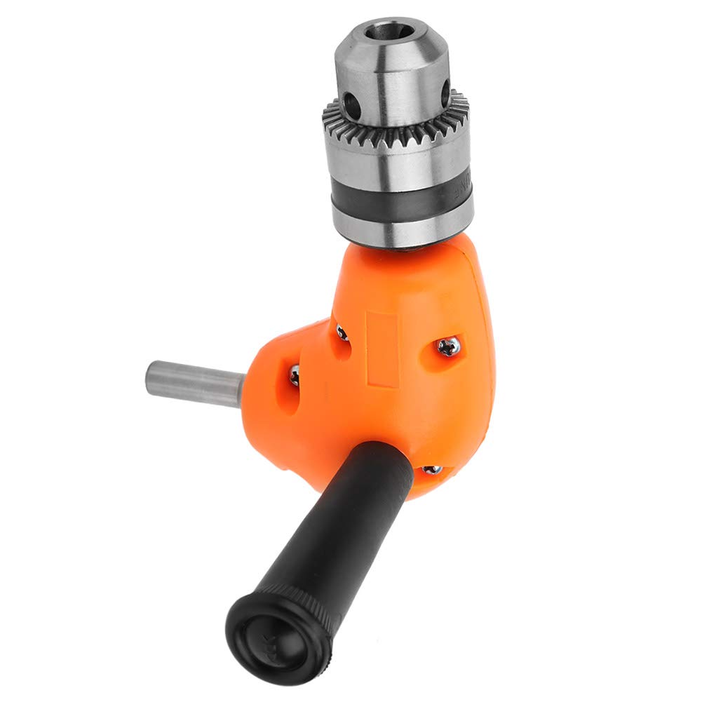 90 Degree Right Angle Drill Chuck - Heavy Duty Compact Drill Attachment for Tight Spaces | Perfect for DIY, Woodworking, and Plumbing Projects