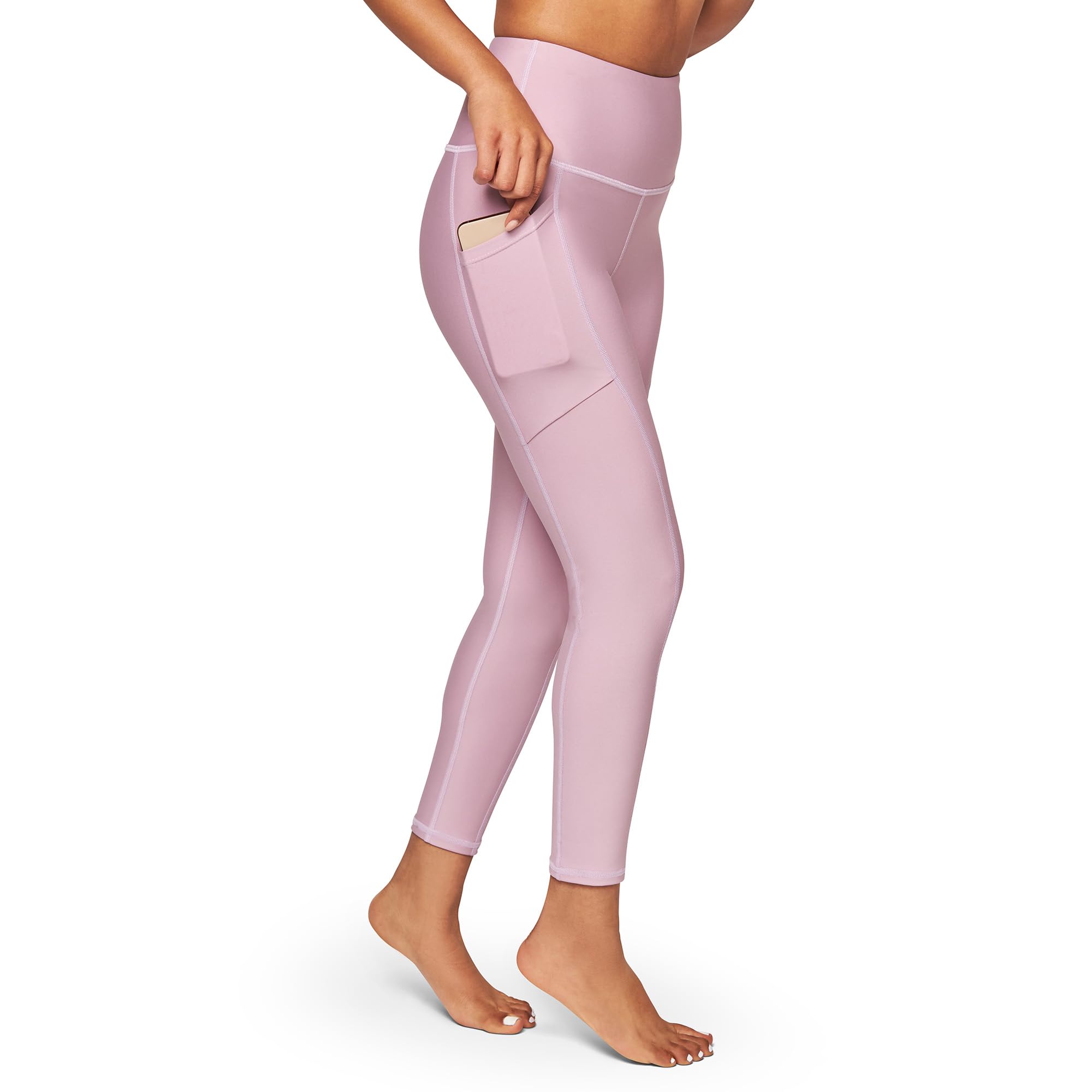KADI High Waisted Yoga Pants for Women - 7/8 Length Workout Leggings with Pockets & Tummy Control - High Compression Fitness Pants for Yoga, Running & Gym