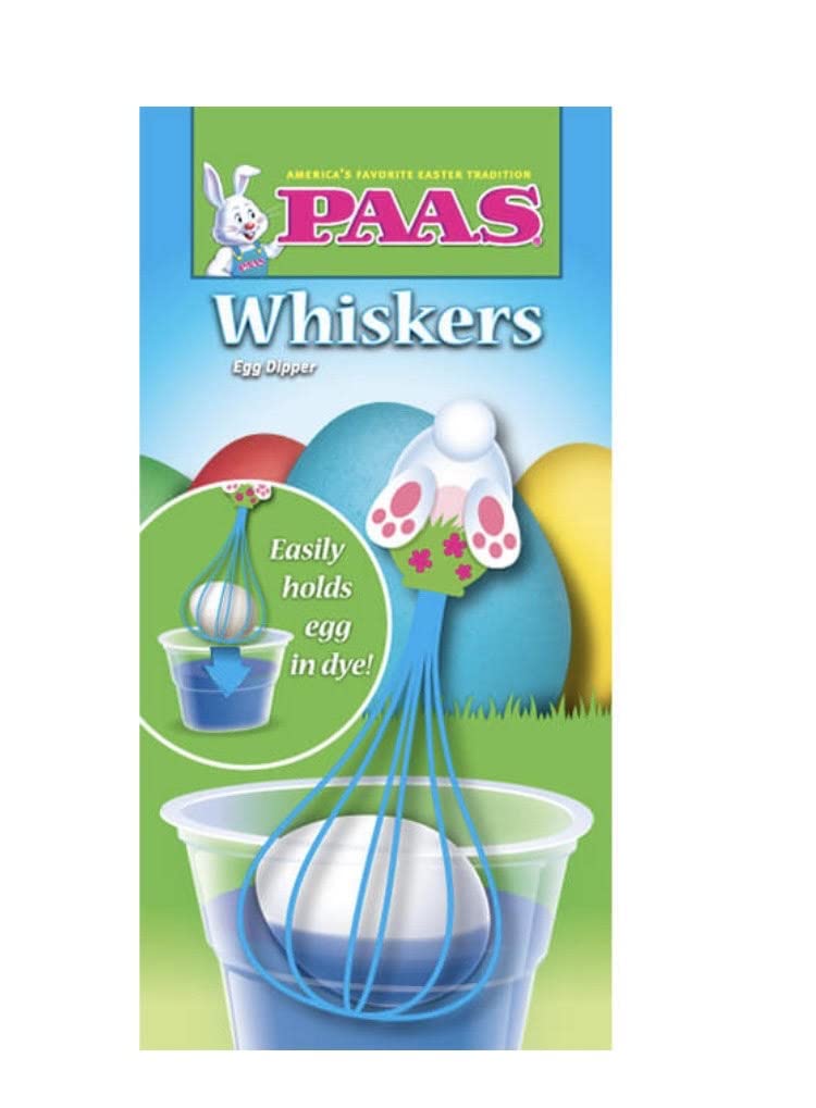 PAAS Whiskers No Mess Egg Dye Tool - Easter Egg Dipper Set for Easy Egg Coloring (2 Pack, Assorted Styles) - Perfect for Easter Crafts, DIY Decorations & Family Holiday Activities
