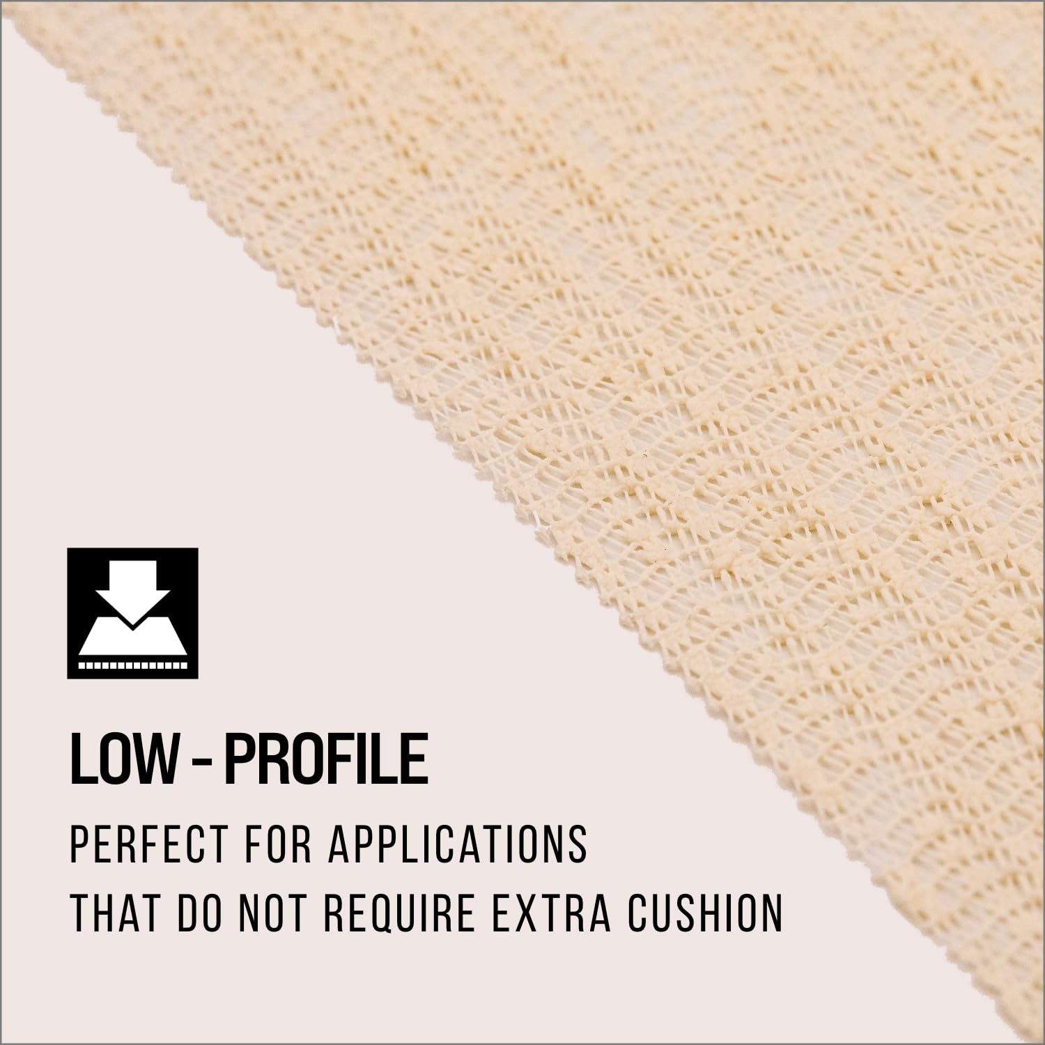 Grip-It Non-Slip Rug Pad for Hardwood Floors - Natural Low-Profile Rug Gripper for Area Rugs & Runner Rugs (12x18 ft) | Perfect for Living Room, Bedroom & High Traffic Areas