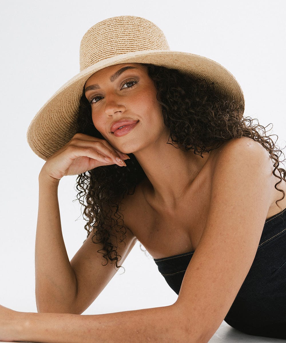 Jolie Packable Straw Bucket Hat for Women - UPF 50+ Sun Protection, Foldable Travel Beach Hat for Summer Outdoor Activities