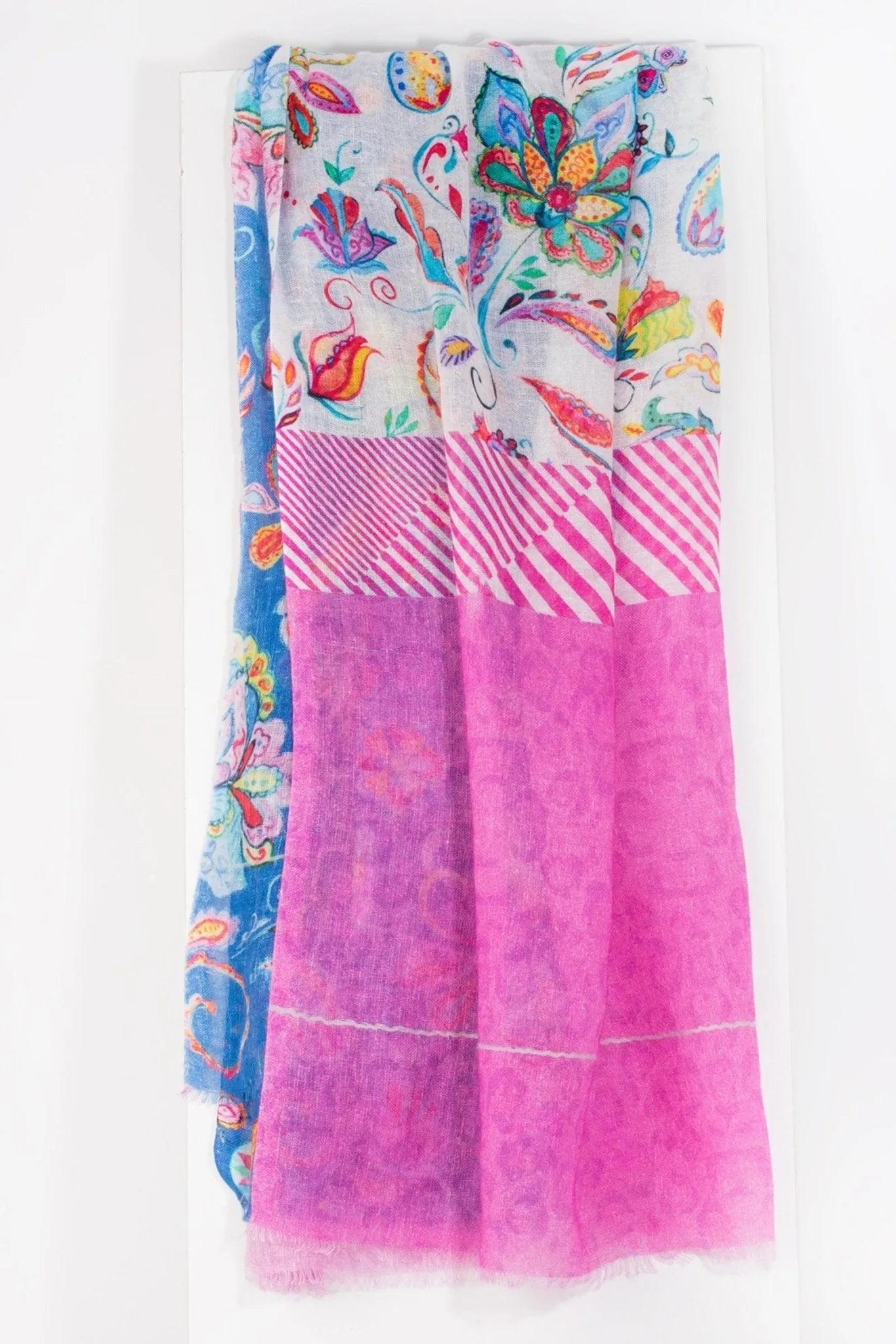 Stylish Multi-Patterned Ocean Scarf for Women - Lightweight Summer Beach Wrap, Boho Fashion Accessory for Travel, Vacation, and Outdoor Activities