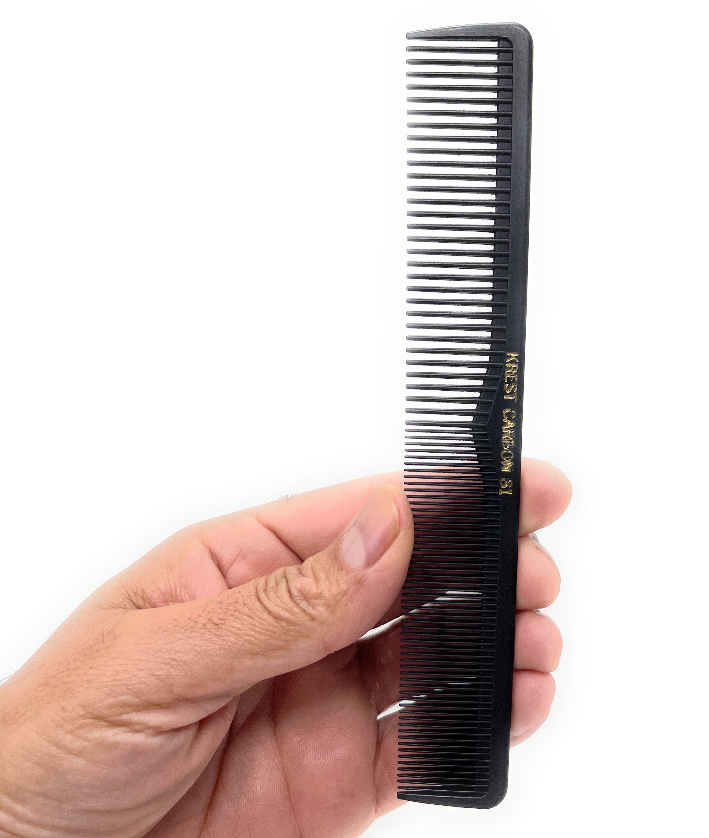 Premium Krest Carbon Fiber Heat Resistant Thermal Comb - 1 Count - Styling & Detangling for All Hair Types - Salon & Home Use