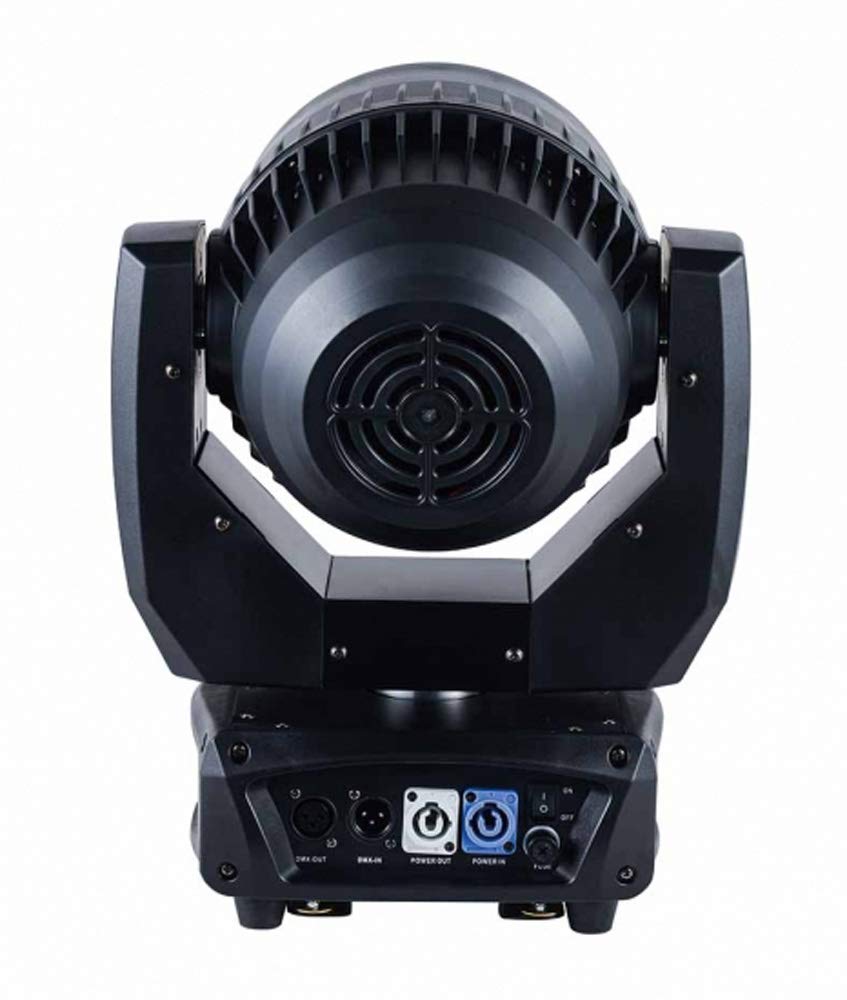 19x15W RGB LED Wash Lights with Zoom & Moving Head - 2 Pack Stage Lighting Kit with Flight Case for Concerts, DJ Shows & Theater Performances
