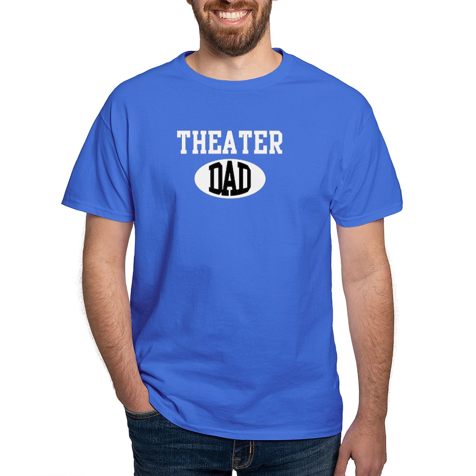 Theater Dad Dark T-Shirt for Men - 100% Cotton Classic Graphic Tee | Perfect for Father's Day, Backstage Gifts & Theater Enthusiasts