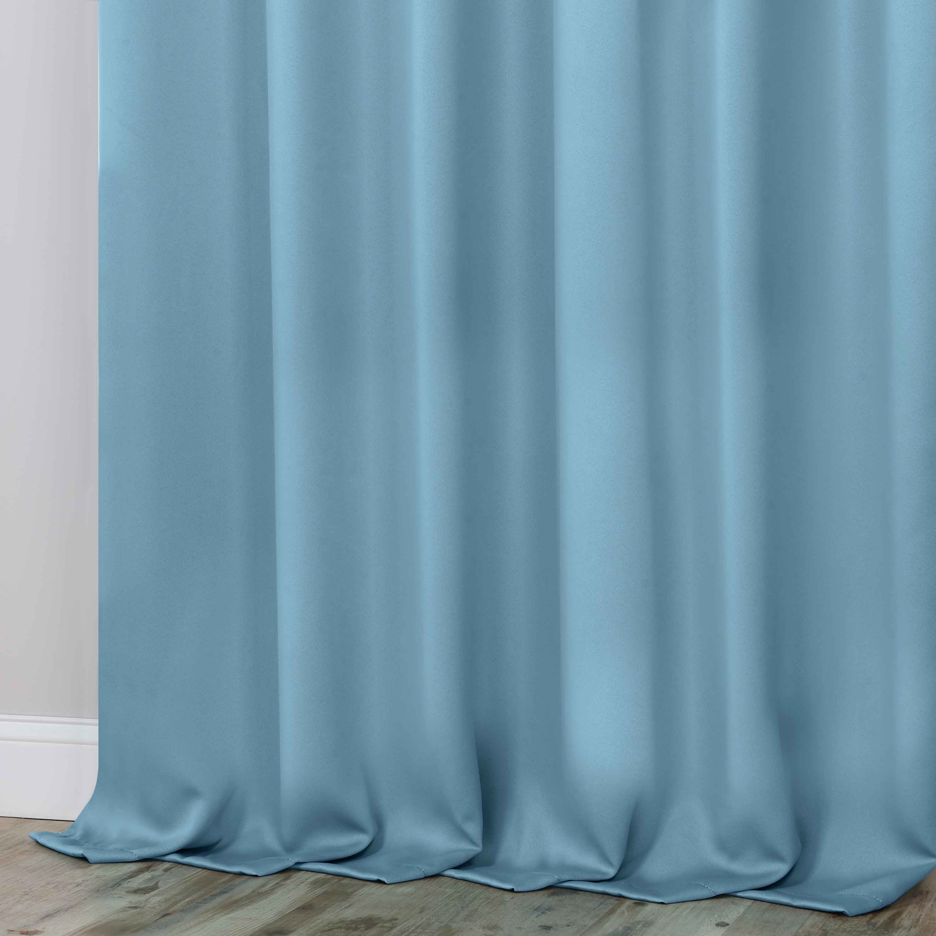 Classic Modern Solid Blackout Curtain Panels - Set of 2 for Bedroom & Living Room - Light Blocking Thermal Insulated Window Drapes for Home Decor