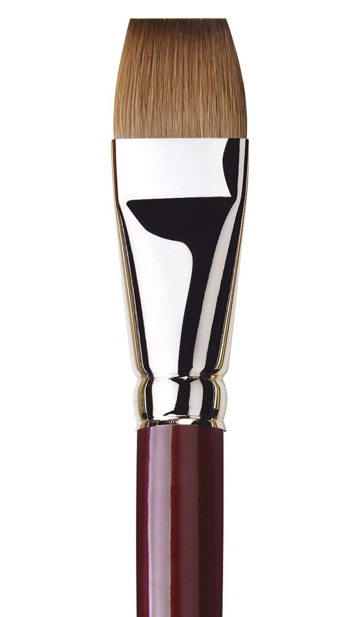 Premium da Vinci Oil & Acrylic Paint Brush 1810 Series - Size 22 Kolinsky Red Sable Hair - Professional Artist Brush for Oil Painting & Acrylics - Perfect for Fine Details, Blending & Glazing Techniques