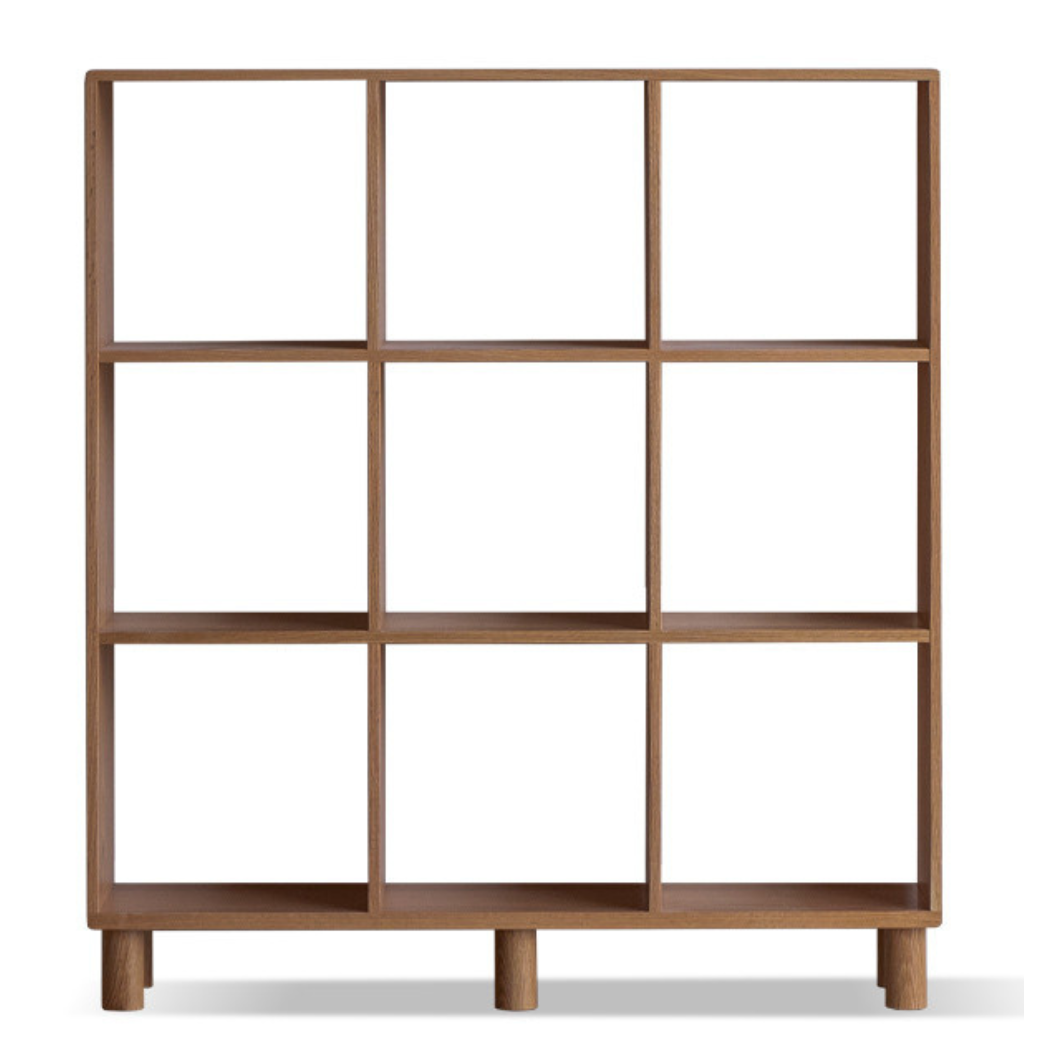 Solid Wood Bookshelf - Beech & Oak Bookcase with Free Combination - Perfect for Home Office, Living Room, and Library Storage