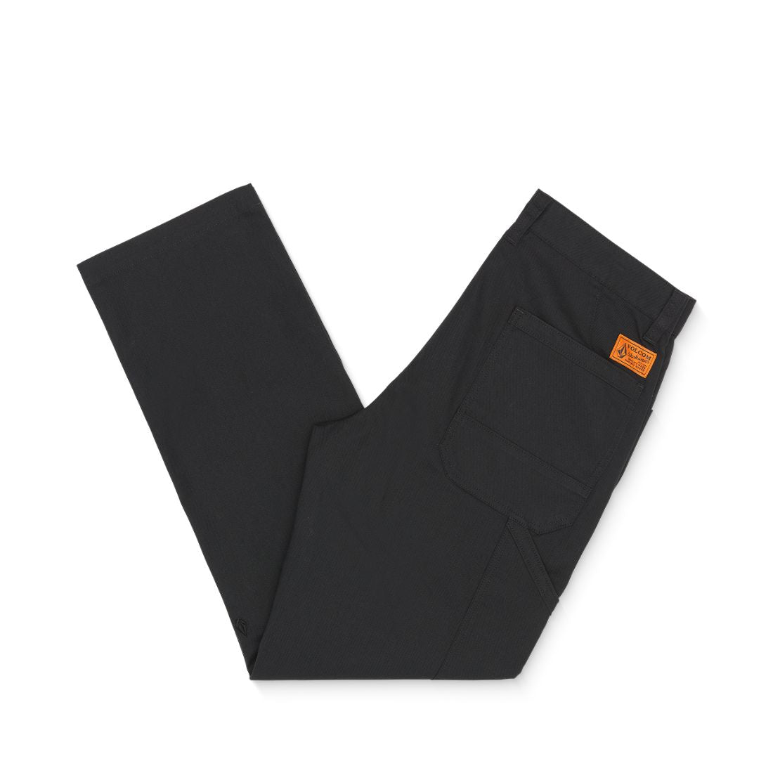 Volcom Gage Men's Canvas Work Pants A1142400 - Durable Black Casual & Workwear for Construction, Outdoor & Everyday Use